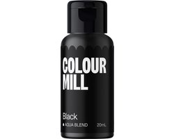 Colour Mill Aqua Blend Voedingskleurstof op Waterbasis - Black - 20 ml