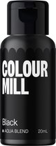 Colour Mill Aqua Blend Voedingskleurstof op Waterbasis - Black - 20 ml