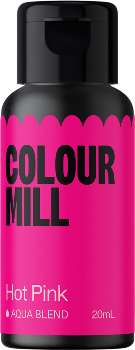 Colour Mill Aqua Blend Voedingskleurstof op Waterbasis - Hot Roze - 20 ml
