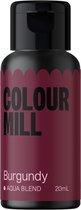 Colour Mill Aqua Blend Voedingskleurstof op Waterbasis - Burgundy - 20 ml