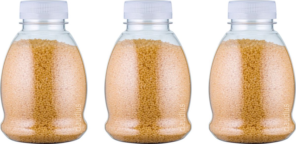 Goedkoopste Badkaviaar Zen Moment - 225 gram - Fles met witte dop - set van 3 stuks - bad parels voor in bad