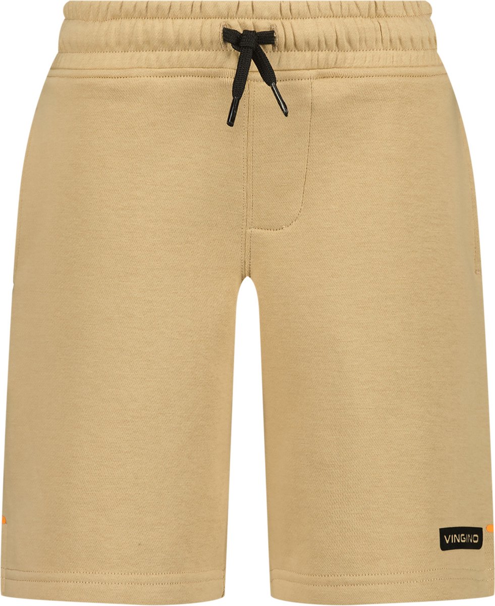 Vingino jongens korte joggingbroek Basic Sandstone Maat 140