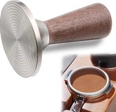 Koffie Tamper 53 mm met roestvrij staal 3D-groeven voor perfecte extractie, espresso tamper 53,3 mm voor 54 mm Sage/Breville zeefdrager