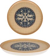 Bonna Dessertbord - Mesopotamia - Porselein - 22 cm - set van 6