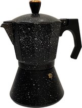 Bavary Espresso Makinesi, 6 Bardak, Alüminyum, Siyah - La Cafetière | Venedik