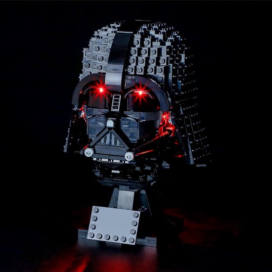 Led-verlichtingsset voor LEGO Star Wars Darth Vader helm - compatibel met Lego 75304 bouwstenen model - exclusief de Lego Set