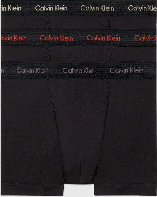 Calvin Klein 3-Pack Trunks heren - Boxershorts - S - Zwart