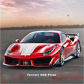 Ferrari_488 Pista poster | auto posters | 50 x 50 cm |papier