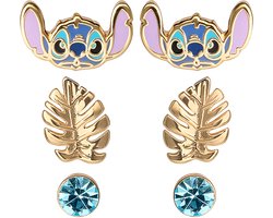 foto van Peershardy Disney - Blue & Gold Stitch stud earrings / oorbellen set Jewelry