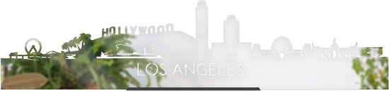 Standing Skyline Los Angeles Spiegel - 60 cm - Woondecoratie design - Decoratie om neer te zetten en om op te hangen - Meer steden beschikbaar - Cadeau voor hem - Cadeau voor haar - Jubileum - Verjaardag - Housewarming - Interieur - WoodWideCities