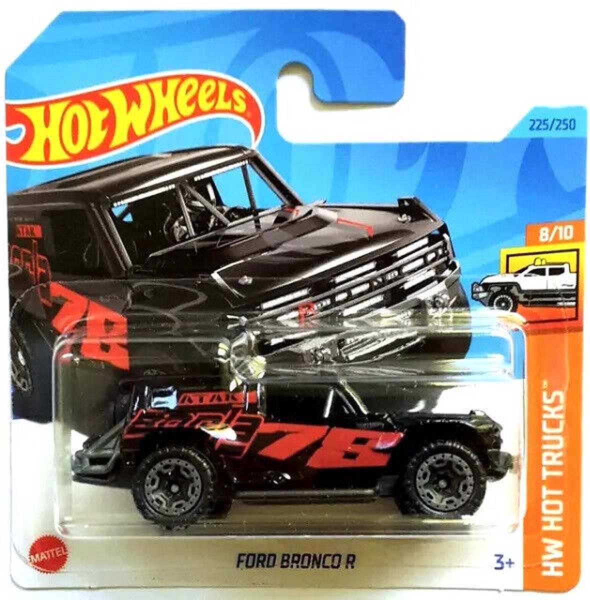 Bol.com HOT WHEELS FORD BRONCO R 225/250 (1:64) BLACK HW HOT TRUCKS 8/10 aanbieding