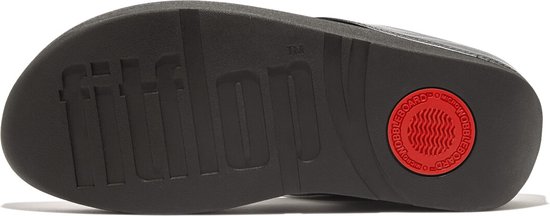 FitFlop Halo Bead-Circle Metallic Toe-Post Sandals ZWART - Maat 39