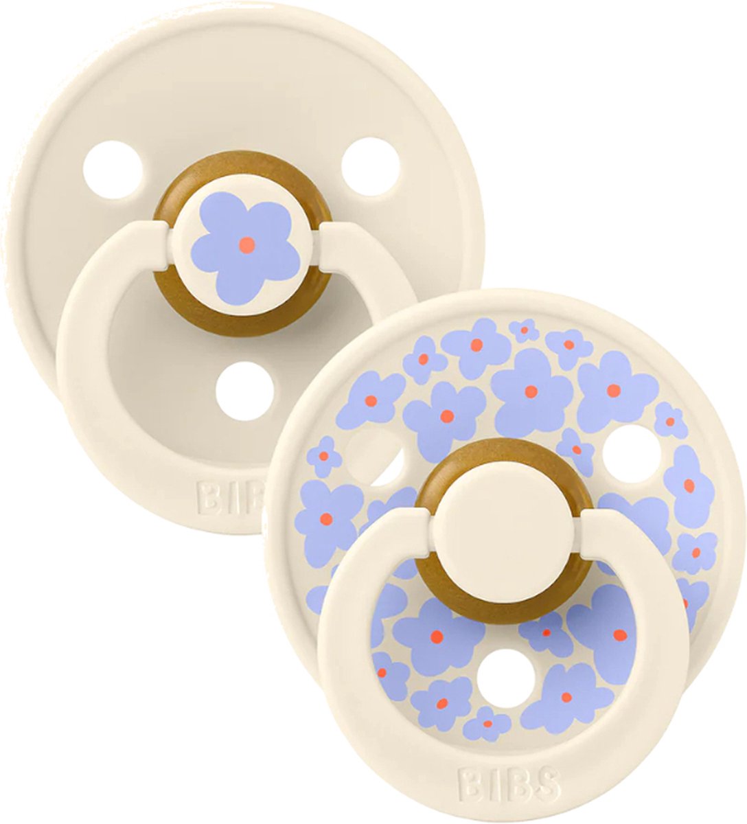 Goedkoopste BiBs Studio Jasmin Fopspeen - 0-6 Mnd - 2 Stuks - Ivory Mix