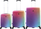 Ensemble de valises à bagages imprimées Saxoline Rainbow S/M/L Imprimé