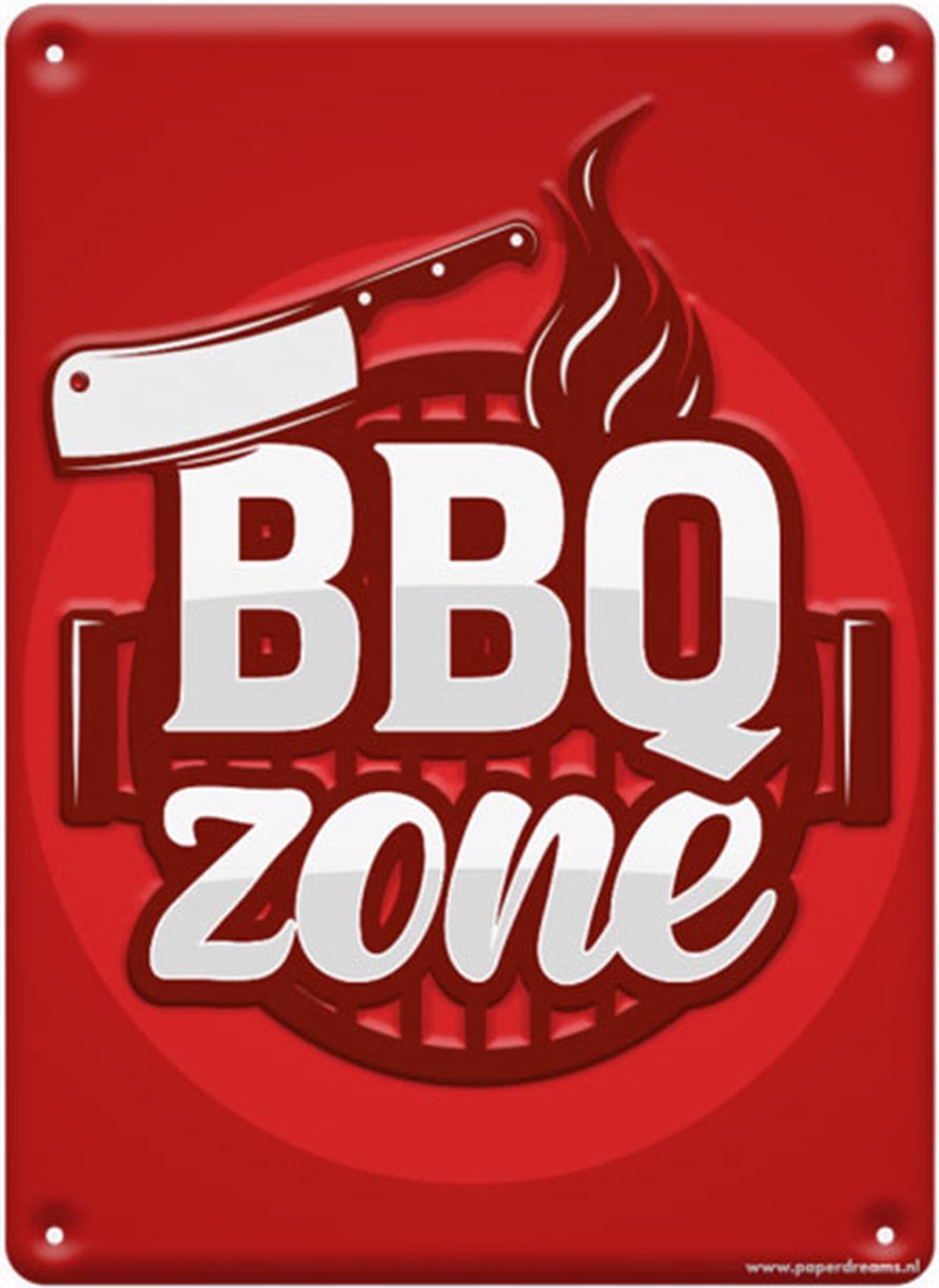 Metal signs - BBQ zone