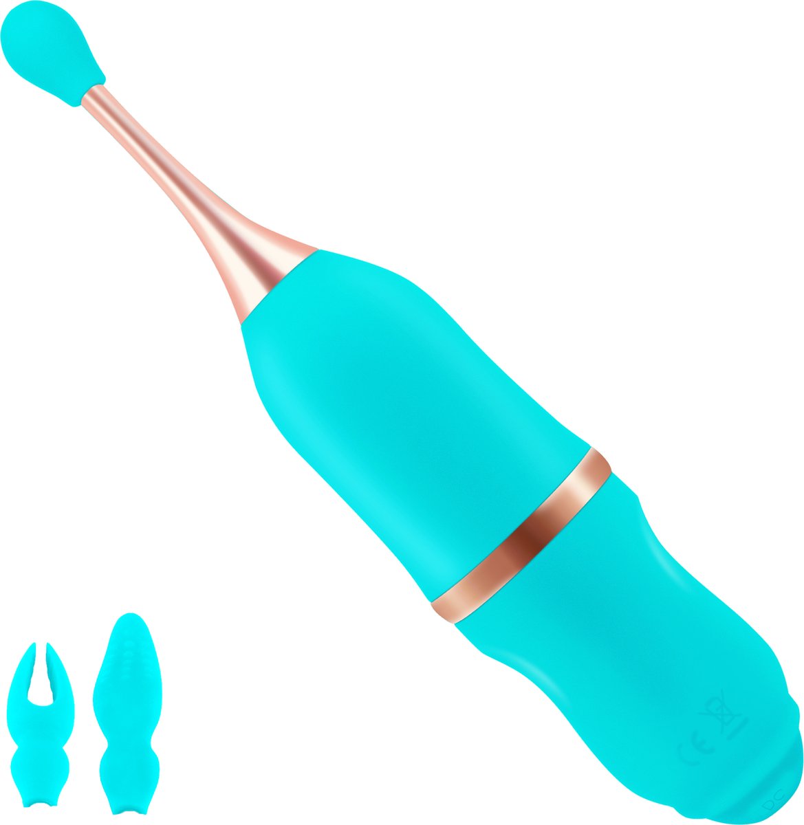 Goedkoopste Cupitoys® Pinpoint clitoris vibrator - 19,8cm - Blauw - 7 standen - Vibrators voor vrouwen en mannen - Sex toys voor vrouwen en mannen