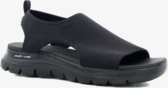 Skechers Flex Appeal 4.0 Moon Lines sandalen - Zwart