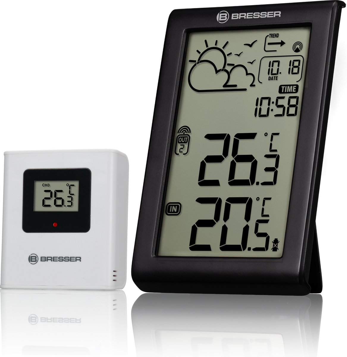 BRESSER Meteo Temp W weerstation met DCF-radiosignaal