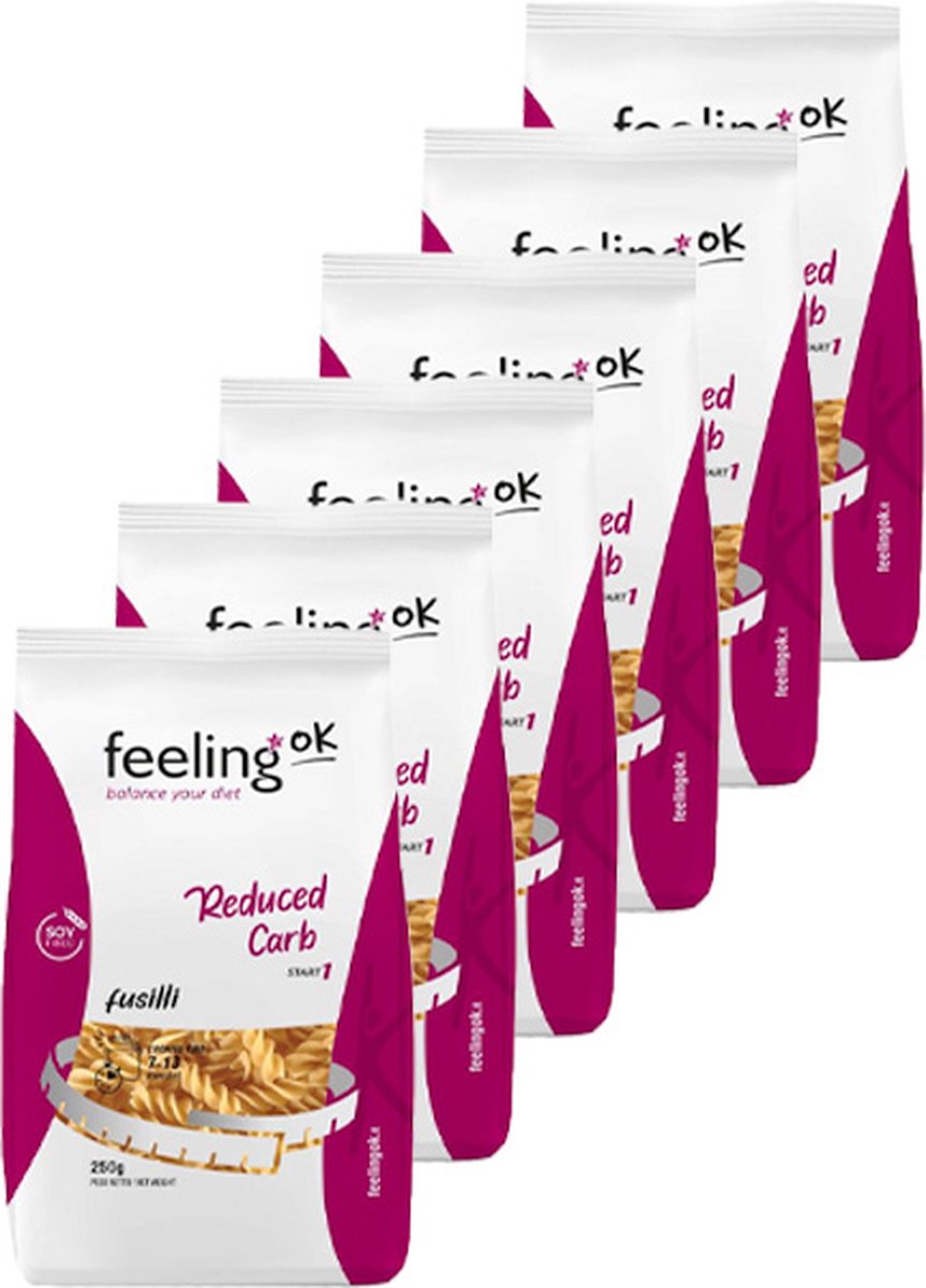 Feeling OK | Fusilli | 220 gram | 6 stuks | 6 x 220 gram