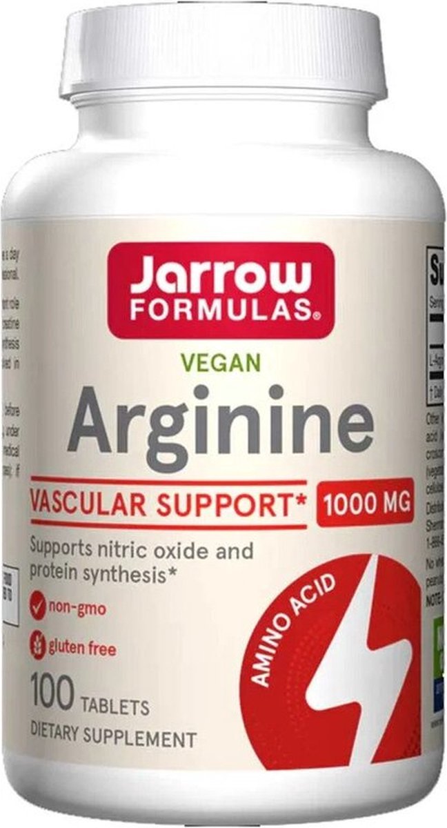 Goedkoopste Arginine 1000 mg (100 tabletten) - Jarrow Formulas