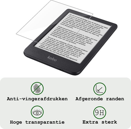 Screenprotector Geschikt voor Kobo Clara BW Screenprotector Tempered Glass - Screenprotector Geschikt voor Kobo Clara BW Screen Protector - 3 Stuks van Merkloos — afbeelding 3