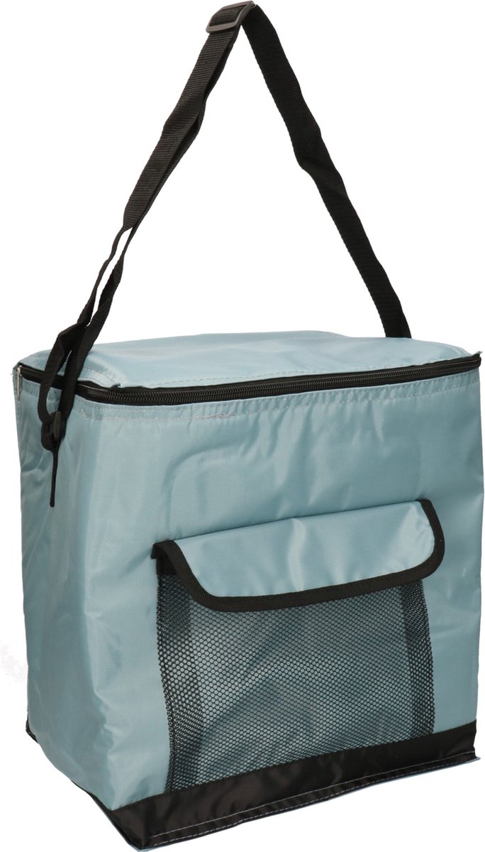 Leknes koeltas model Salou - Medium Size strand/camping - 31 x 23 x 33 cm - 2 vakken - blauw van Leknes — afbeelding 2