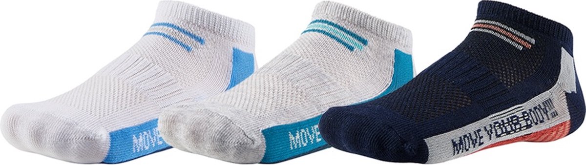 iN ControL 3pack sportieve sneakersokken - laag - maat 23/26