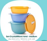 Tupperware Crystal wave set Medium