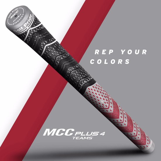 Golf Pride MCC Plus 4 Gray Red van Golf Pride — afbeelding 2