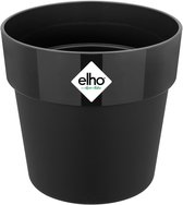 Elho B.for Original Rond 16 - Bloempot voor Binnen - 100% Gerecycled Plastic - Ø 15.9 x H 14.6 cm - Living Black