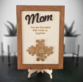 Cadeau fête des mères - Cadre personnalisé avec naam et puzzle