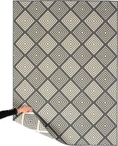 Buitenkleed ruit - Flip Gem grijs 160x220 cm