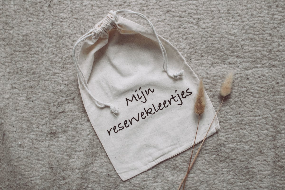 Goedkoopste reservekleding baby - Mommy musthaves - organizer bag - opberger - multifunctioneel - gepersonaliseerd - tas - katoen - naturel - kraamcadeau - baby accessoire - babyshower