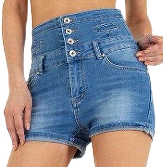 Dilena fashion korte broek Jeans short hoge taille