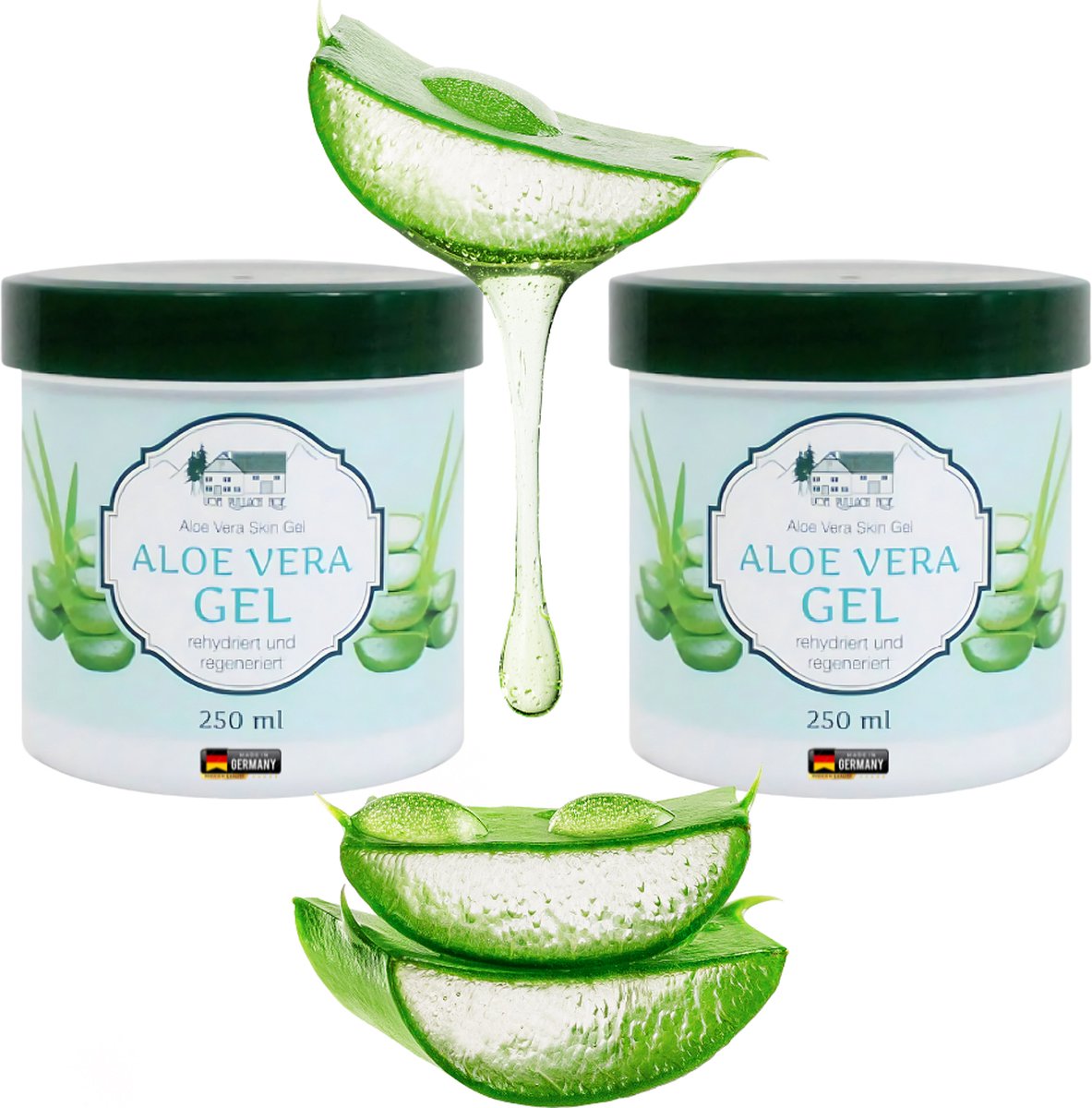 Goedkoopste Aloe Vera Gel - DUO PACK - 2 x 250 ml - Hydraterende Gel