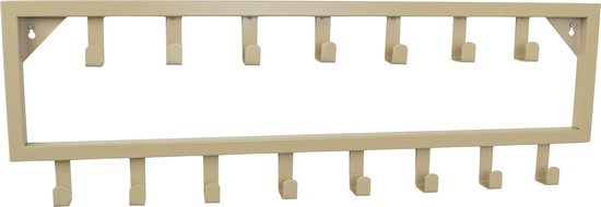 LOFT42 Bono Kapstok – Beige – Metaal – 15 haken - 80x26x4