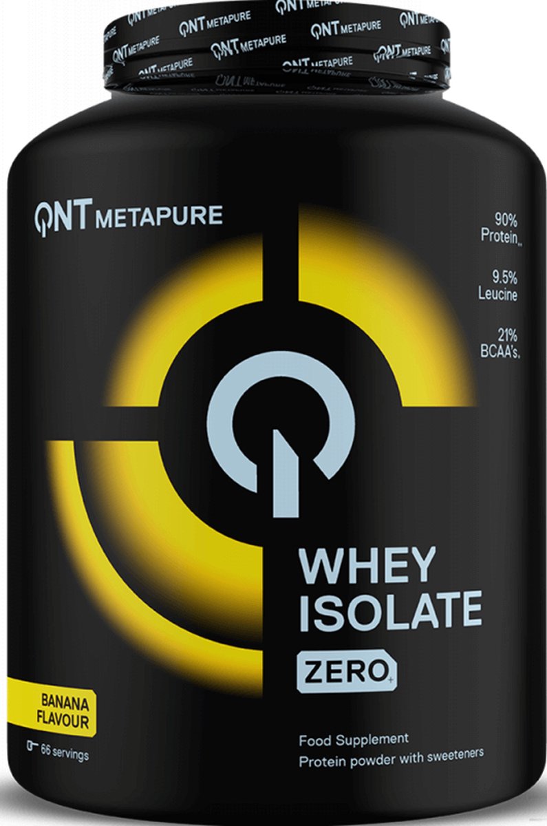 Goedkoopste QNT Metapure Whey Protein Isolate 2kg Banana