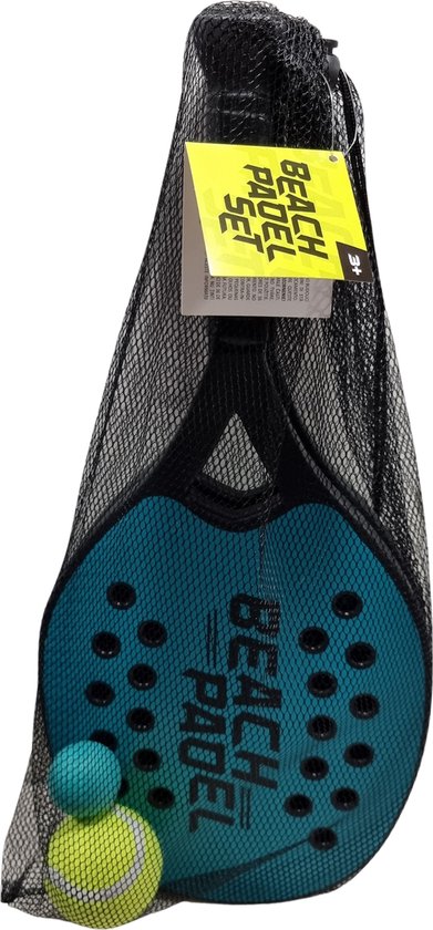 Strandpadel set - Beach Padel -Set van 2 rackets - Incl. handige meeneemtas - (Groen/Blauw) - Outdoor Indoor spel