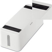 Kabelbox voor stekkerdoos - Eenvoudig kabelbeheer voor kantoor en thuis - Wit Kabel organiser