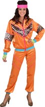 Magic By Freddy's - Jaren 80 & 90 Kostuum - Jaren 80 Wild Van Oranje - Vrouw - Oranje - Large / XL - Carnavalskleding - Verkleedkleding