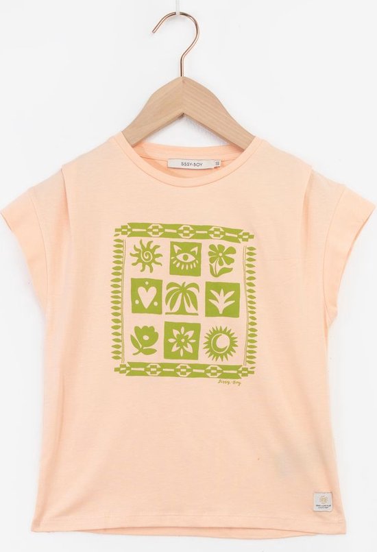 Sissy-Boy - Oranje T-shirt met print