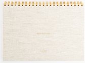 Sissy-Boy - A-Journal beige linnen deskplanner