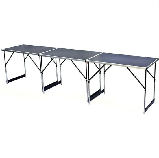 Behangtafel Inklapbaar 3 Stuks - Multifunctionele Vouwtafel Aluminium - Plooitafel Voor Kamperen, Verkoopstand en Behang