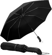 Opvouwbare Stormparaplu met Automatische Knop en Beschermhoes | Windbestendig - Waterdicht - Compact - Heren Dames | Reisparaplu Golf umbrella
