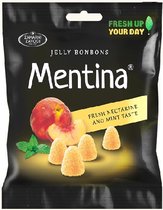 Mentina - Nectar Flavor - 5 x 80gr mint & nectarine - jelly bonbons