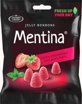 Mentina - Arôme Strawberry - 5 x 80gr menthe & fraise - gelées de chocolats