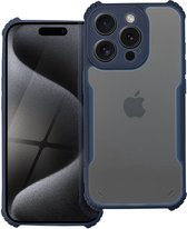 Case2go - Hoesje geschikt voor Apple iPhone 13 Pro - Shockproof Back Cover - Anti Drop Case - Donker Blauw