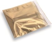 Folie Enveloppen - 160x160 mm - Goud transparant - 100 stuks