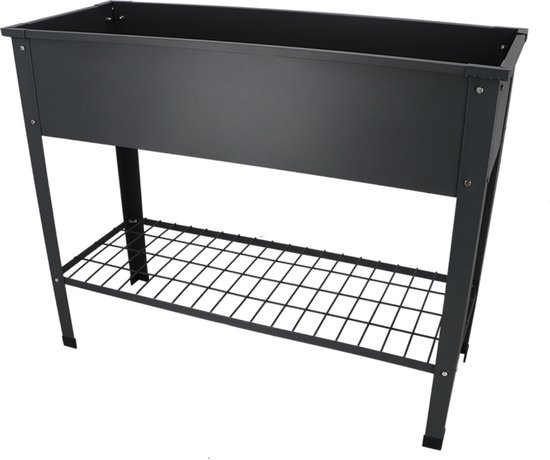 Esschert Design verhoogde kweekbak antraciet L