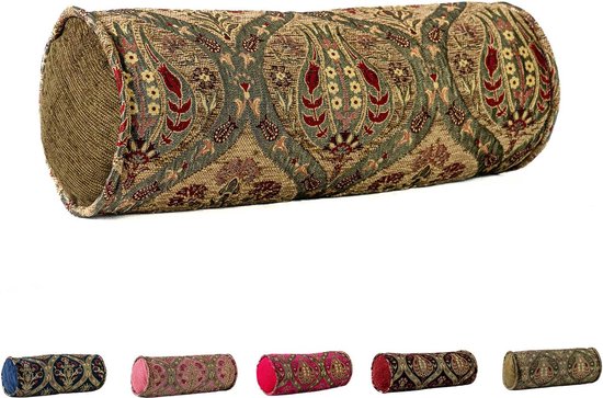 Decoratieve sofa-kussensloop met ritssluiting voor slaapkamer – bankkussens – perfect voor woondecoratie verkrijgbaar in meerdere maten en kleuren (40 x 15 cm) (beige)